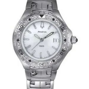 Accutron Bulova Women's Val d'Isere Diamond Watch  26R03  Msrp $875